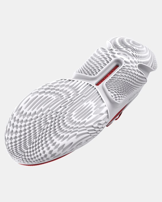 Unisex UA Flow FUTR X 3 Basketball Shoes, Red, pdpMainDesktop image number 4